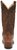 Back view of Tony Lama Boots Mens Durmont Chocolate Brown